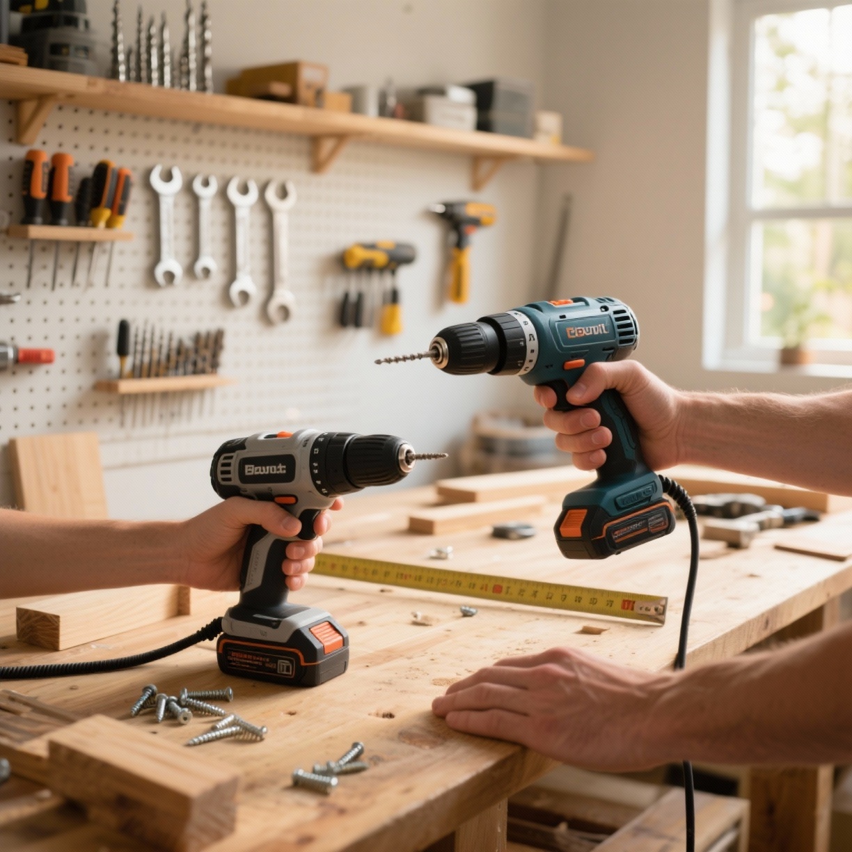 Taladros Inalámbricos vs. Con Cable: ¿Cuál es Mejor para Proyectos DIY?