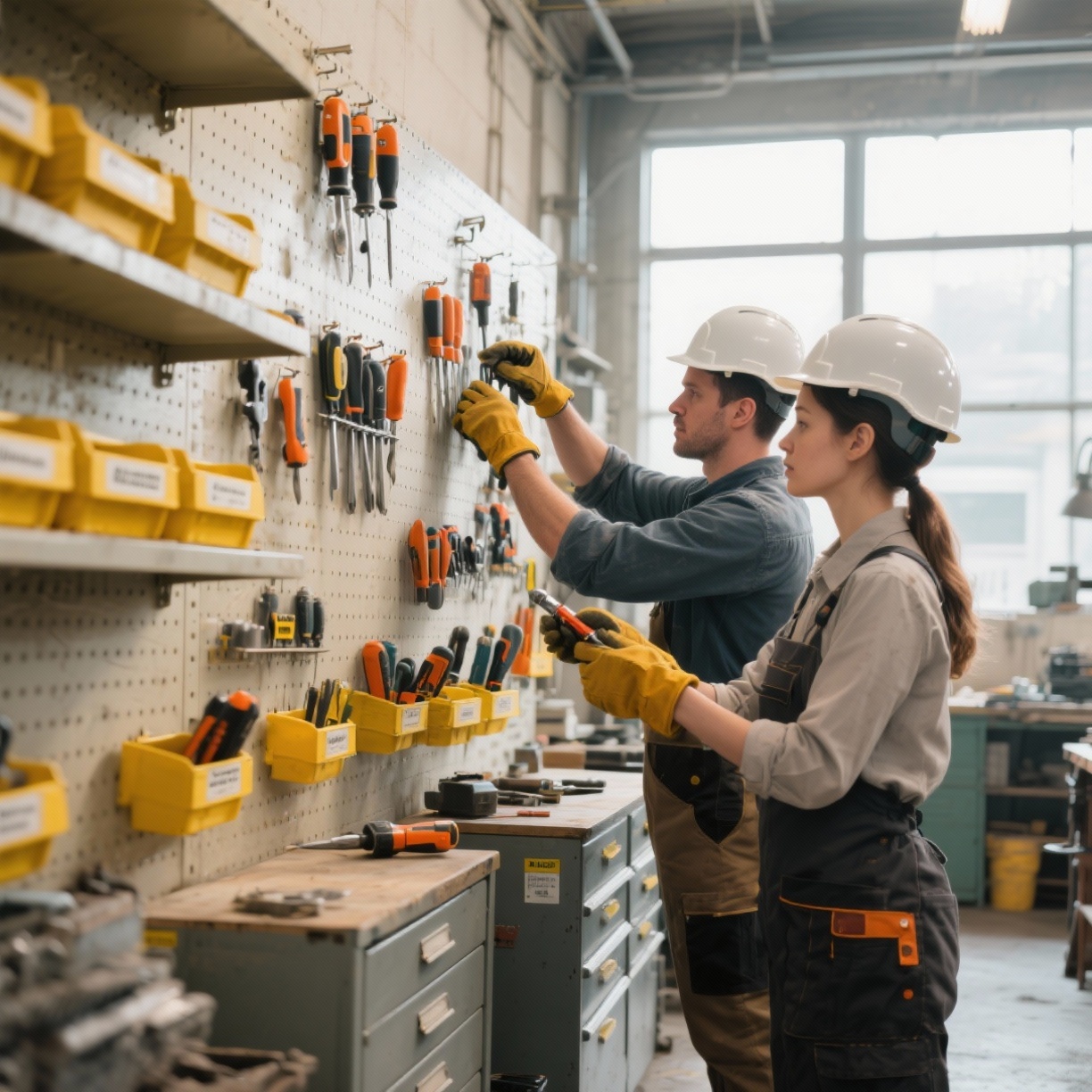 Descubre cómo el almacenamiento correcto de herramientas reduce accidentes laborales