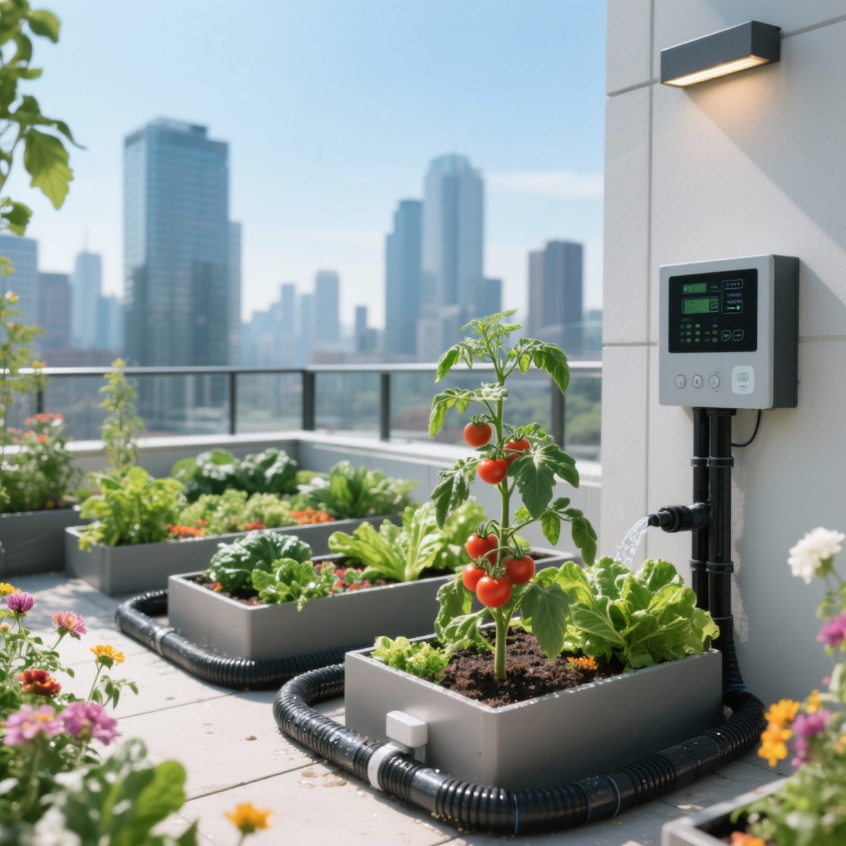 La Guía Completa de Sistemas de Riego Automatizado para Terrazas Urbanas